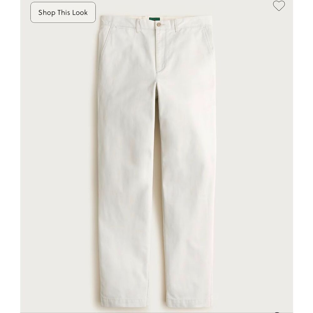 J. Crew Broken-in Straight chino pant in Stone NWT size 32/32 - Picture 4 of 7